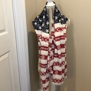 Do Everything In Love Americana American Stars Stripes Wrap Scarf
